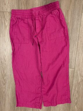 Athleta Hot Pink Capri Joggers large
